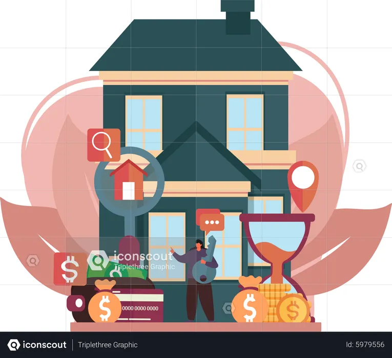 Buy real estate property  Illustration