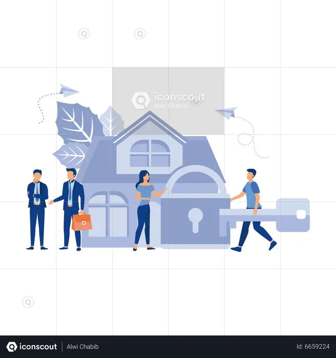 Buying a house  Illustration