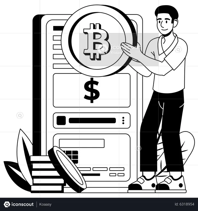 Buying Cryptocurrency  Illustration