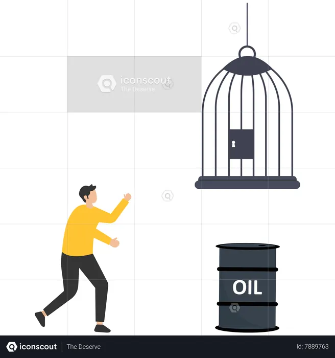 Buying oil trap  Illustration
