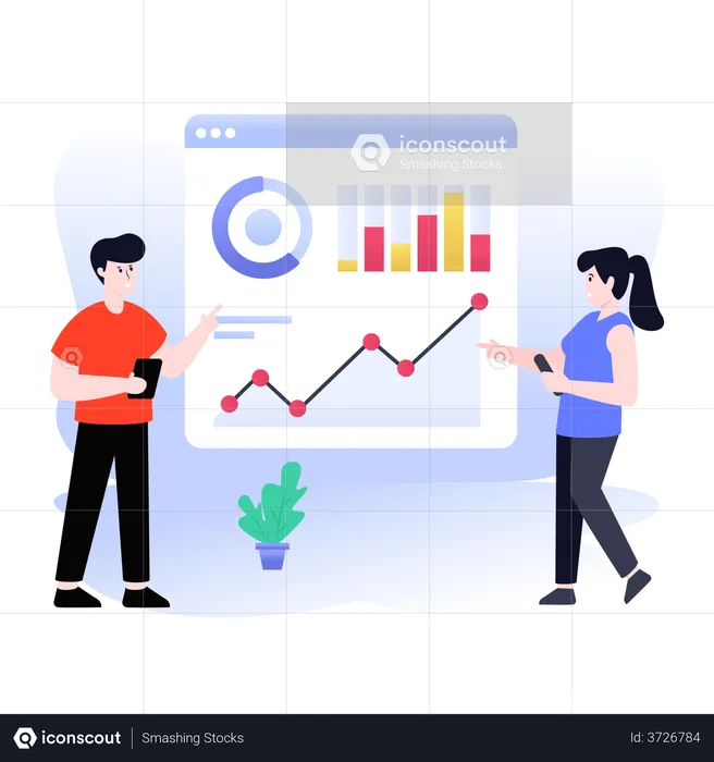 CA analysiert Geschäftsbericht  Illustration