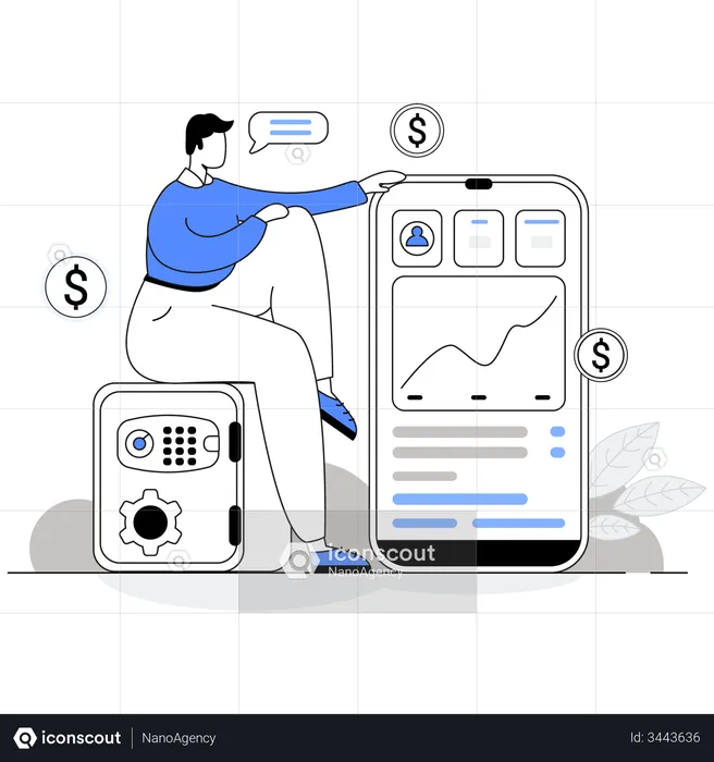 CA doing finance management  Illustration