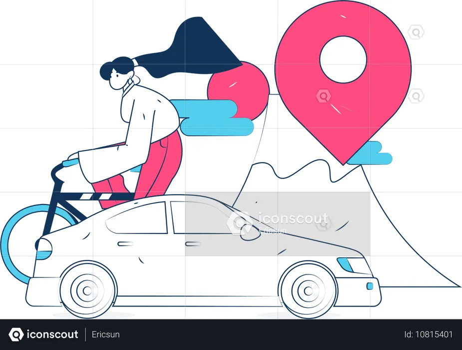 Cab Booking  Illustration