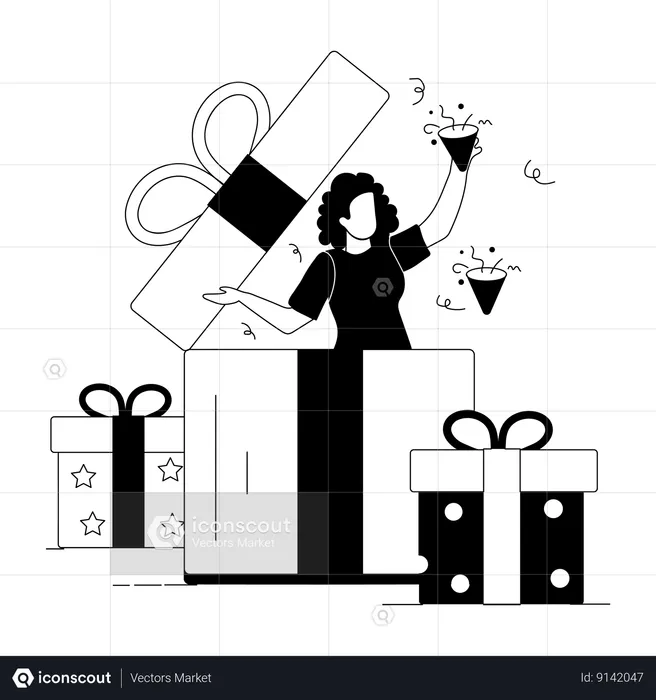 Cadeaux surprises  Illustration