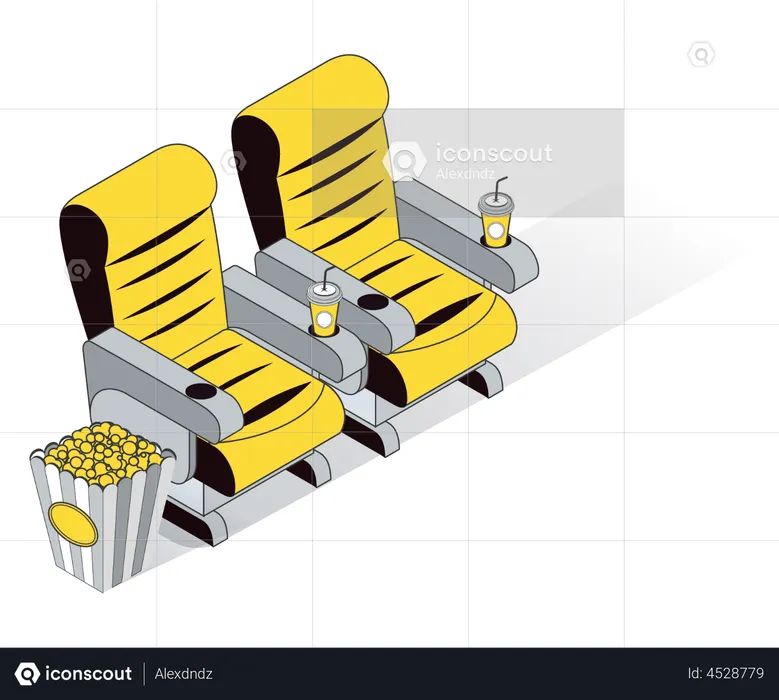 Cadeiras de cinema  Ilustração