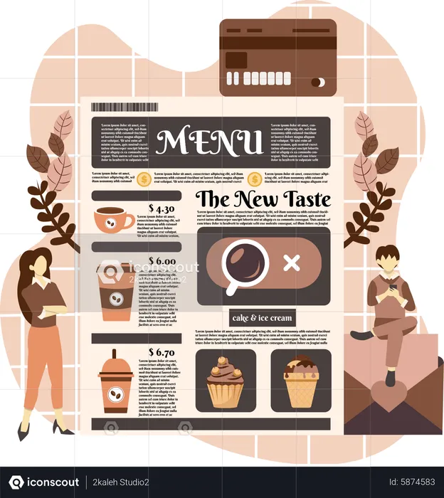 Cafe Menu  Illustration