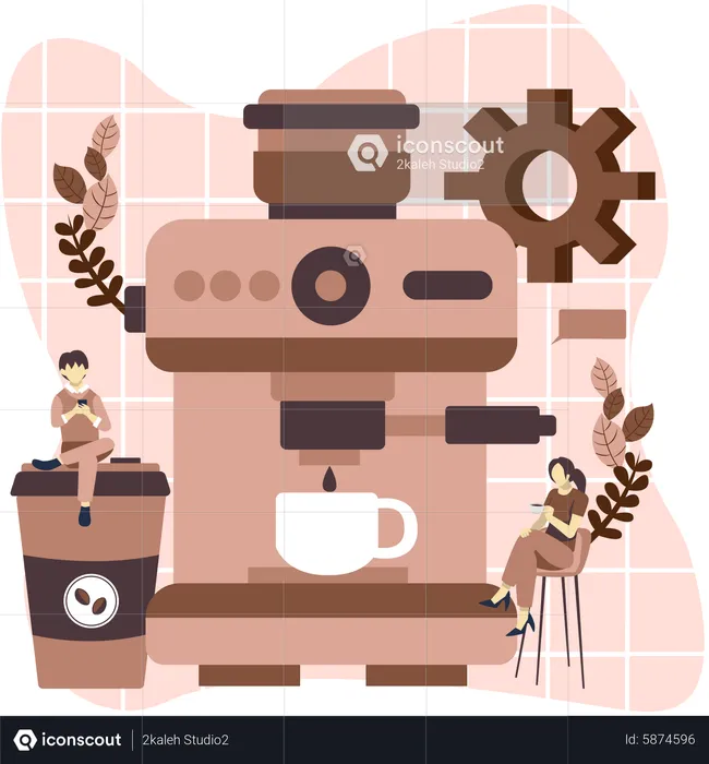 Machine à café  Illustration