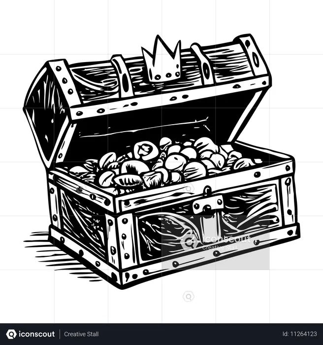 Caja del tesoro  Ilustración