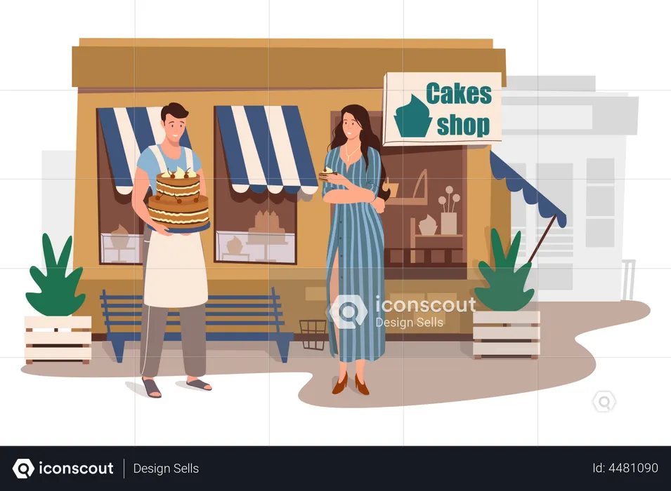 Cake Shop  Illustration