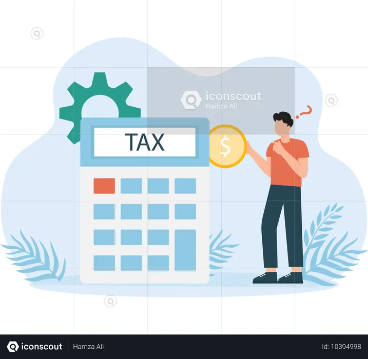 Calcul de la taxe  Illustration