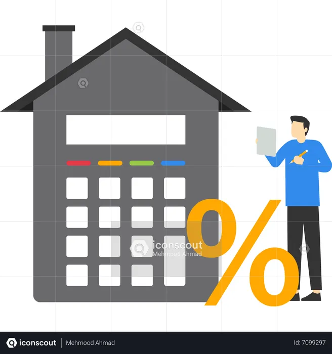 Calcul de prêt immobilier  Illustration