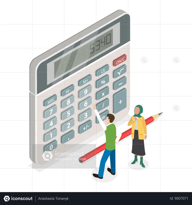 Calculator App  Illustration