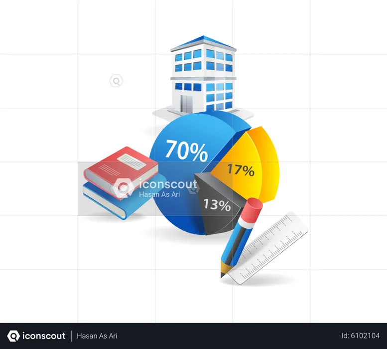 Cálculo da taxa escolar  Ilustração