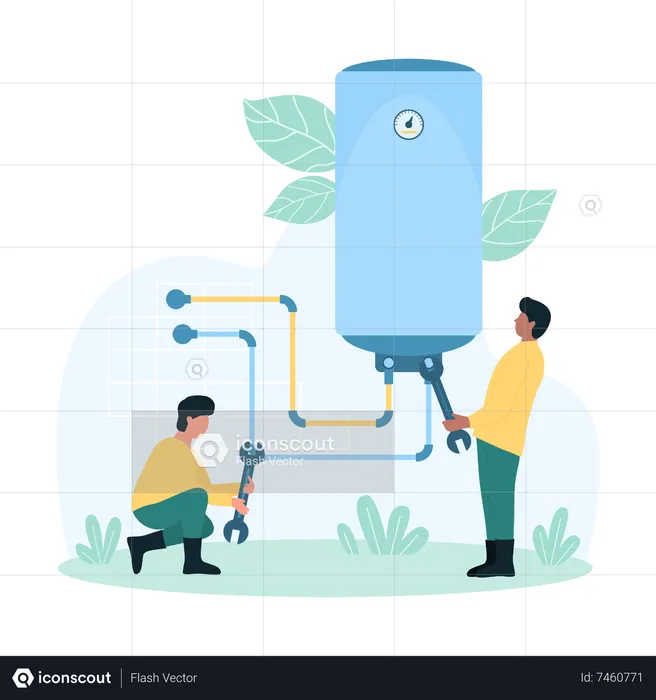 Calentador de agua  Ilustración