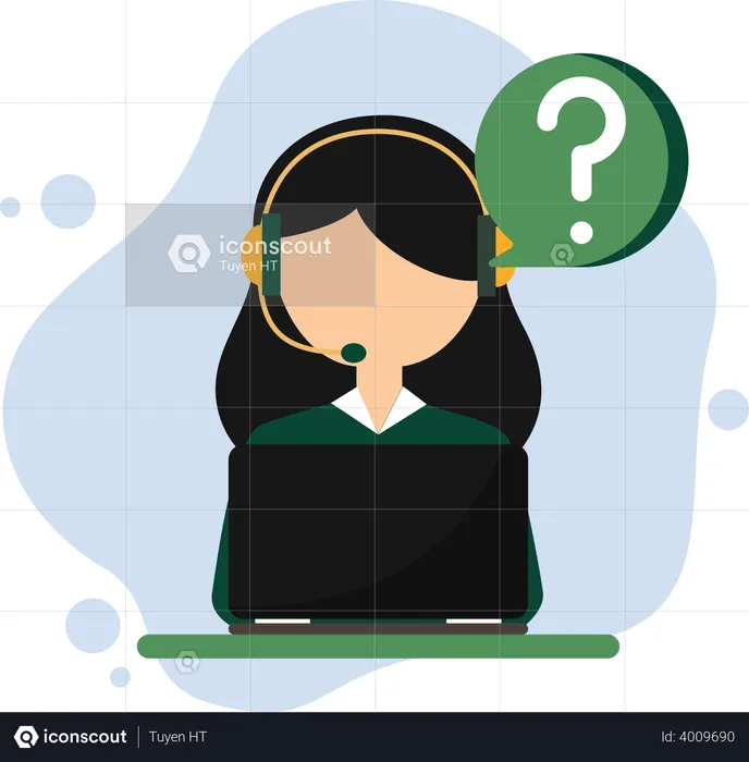 Call center employee  Illustration