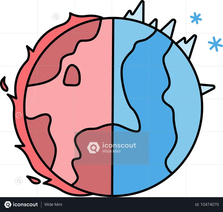 Cambios climáticos en la Tierra  Ilustración