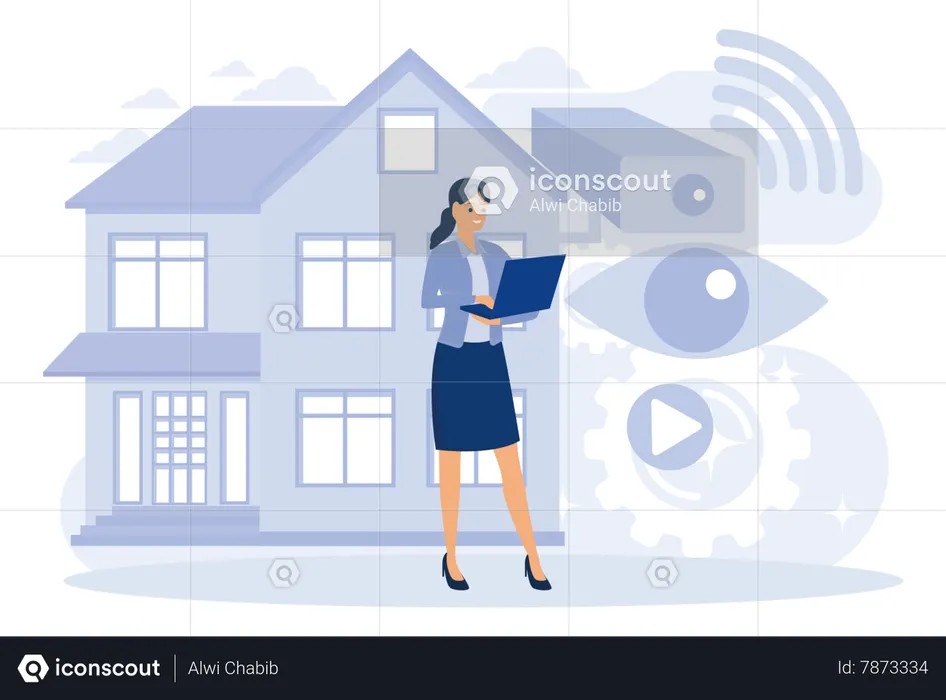 Câmera CFTV  Ilustração