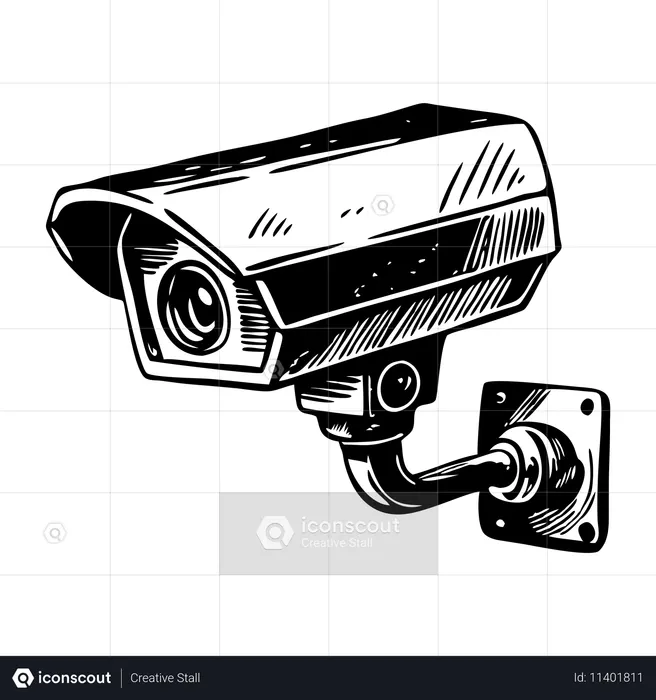 Câmera de segurança  Ilustração