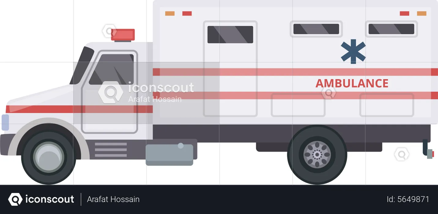Caminhão ambulância  Ilustração