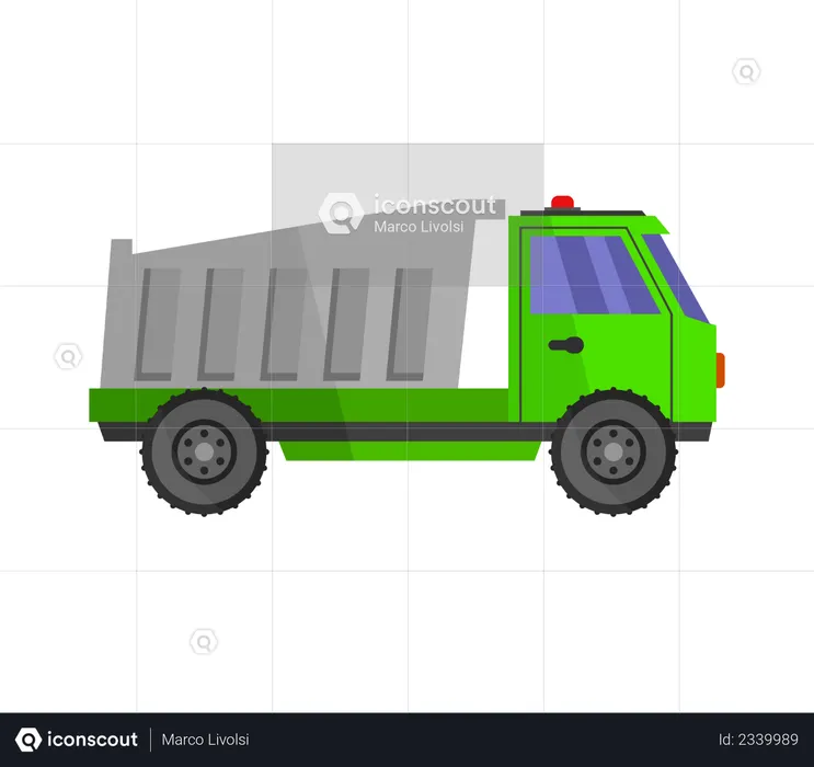 Camion benne  Illustration