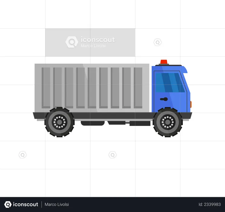 Camion de construction  Illustration