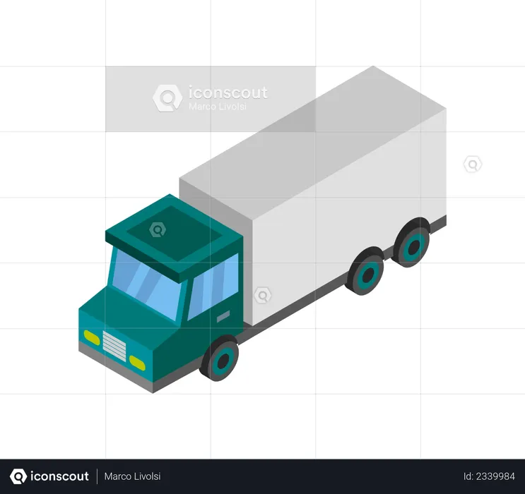 Camion de livraison  Illustration