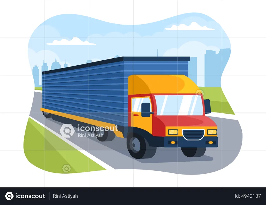 Transporte Rodoviário  Ilustração