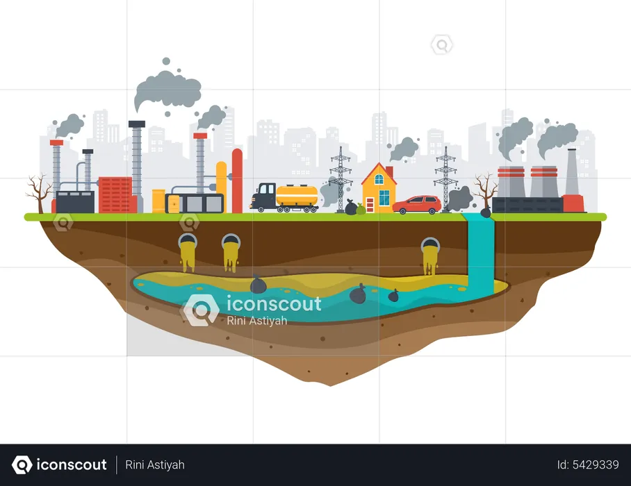 Campagne anti-pollution  Illustration