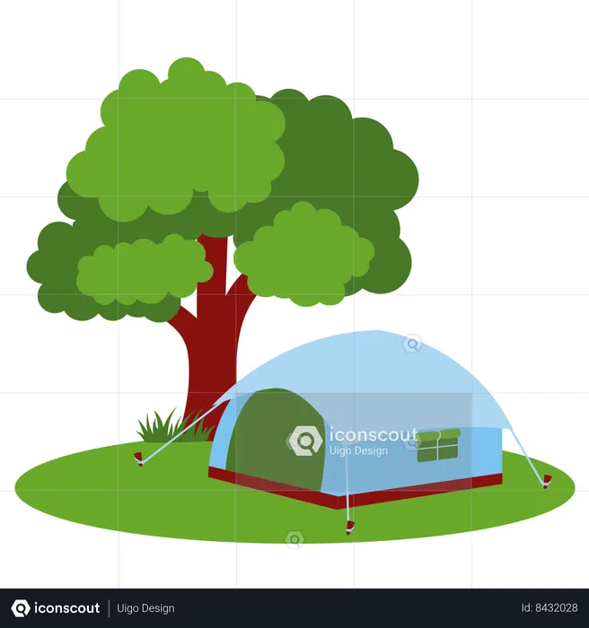 Tente de camping  Illustration