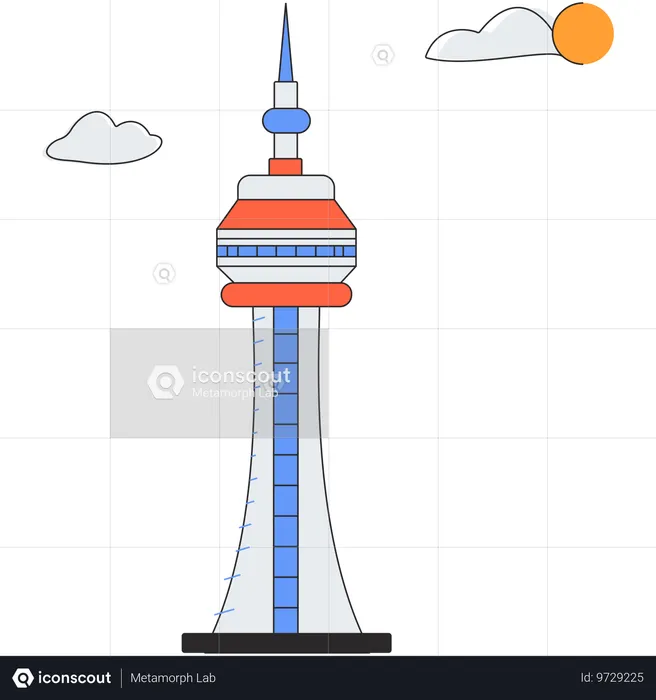 Canada - CN Tower  Illustration