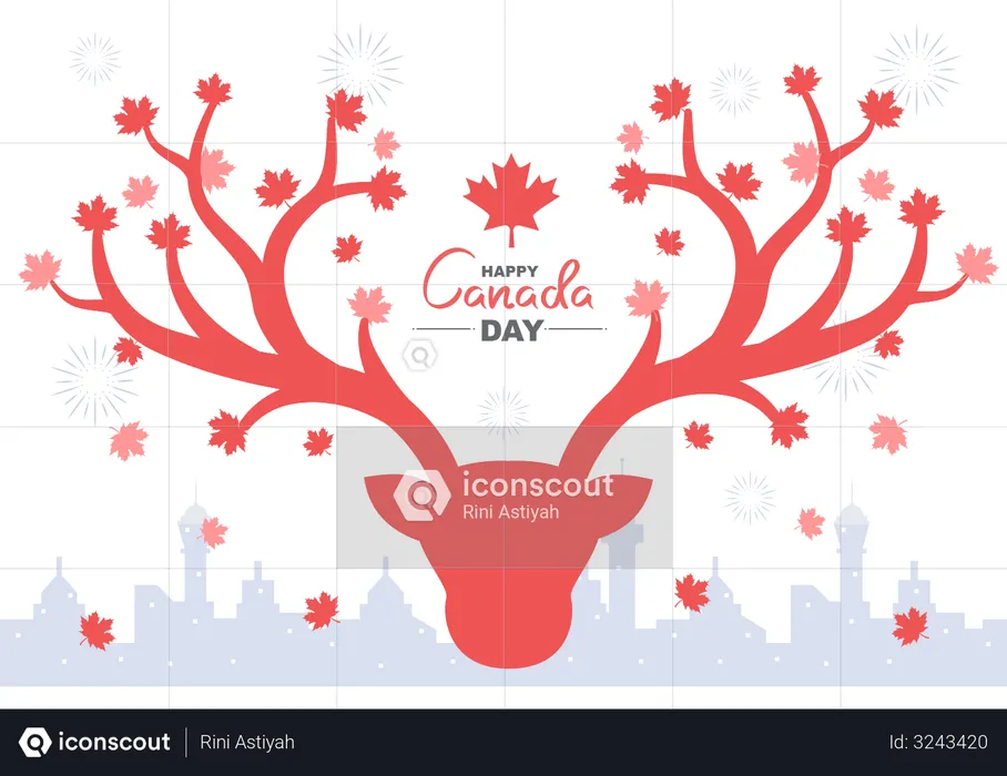 Canada Day  Illustration