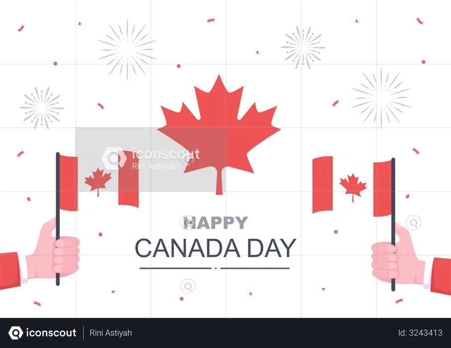 Canada Day  Illustration