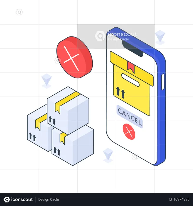 주문 취소  일러스트레이션