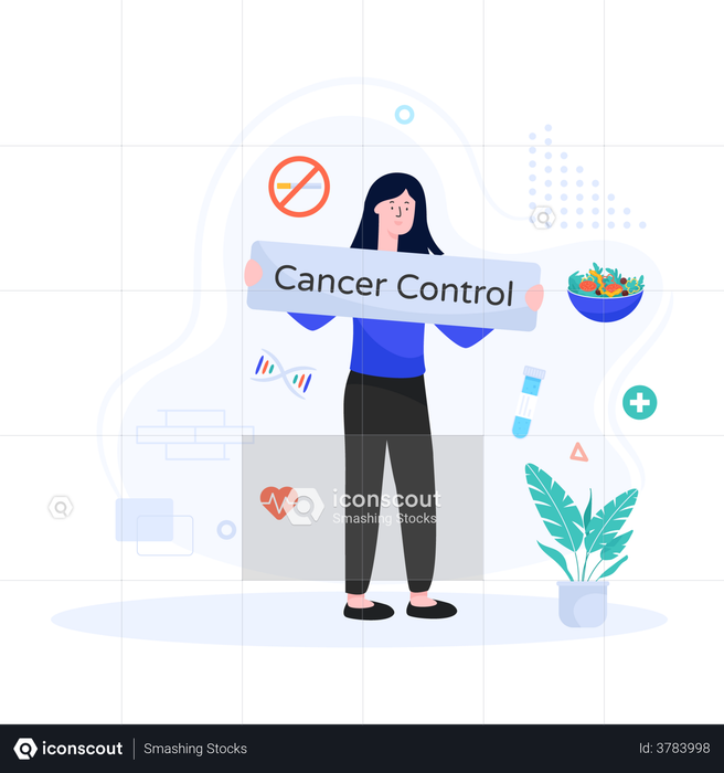 Cancer Control Campaign Illustration
