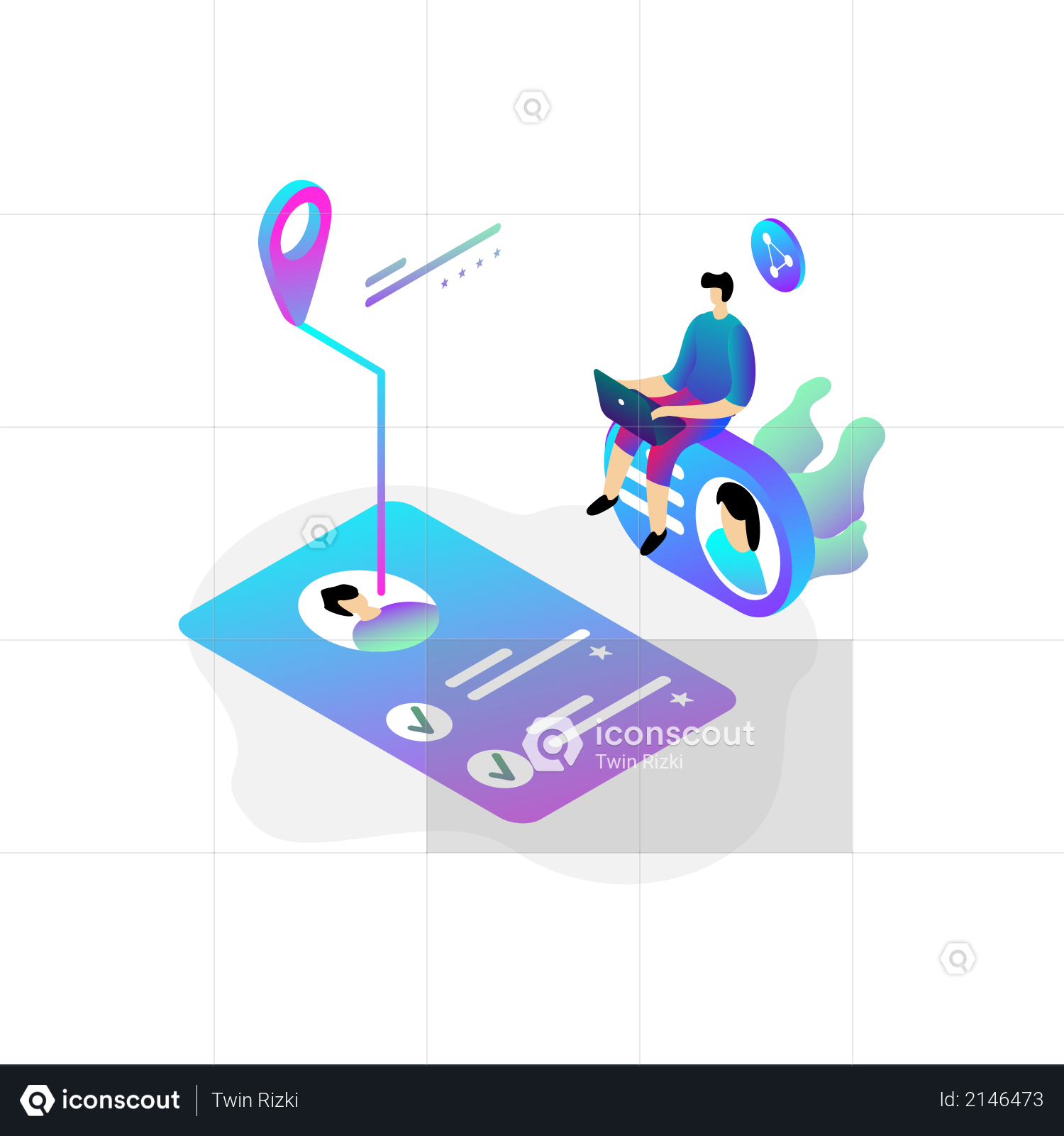 Candidate job profile Illustration
