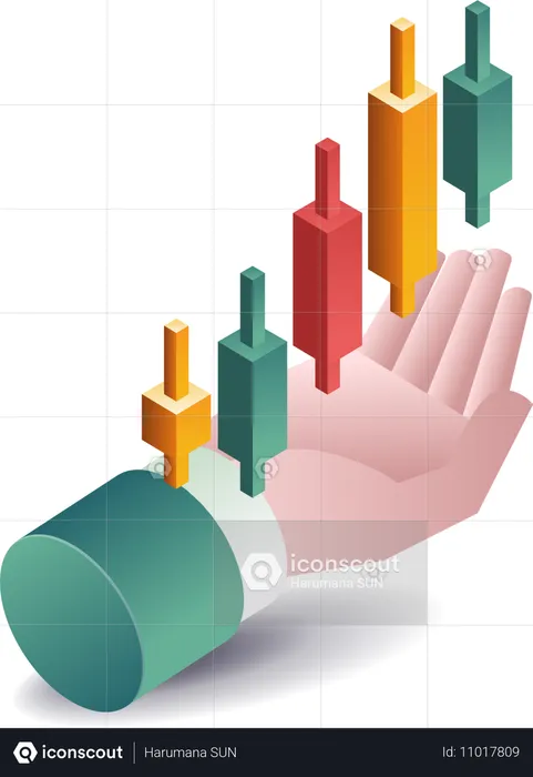 Candy-Chart-Handelsanalyst  Illustration