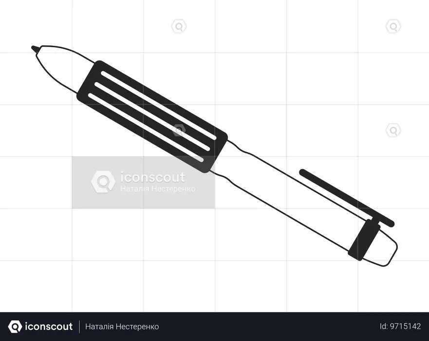 Caneta de tinta para escrever  Ilustração