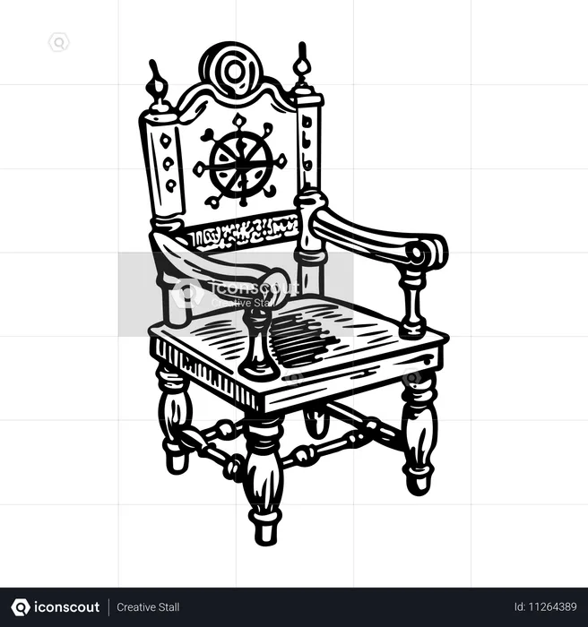 Chaise capitaine  Illustration