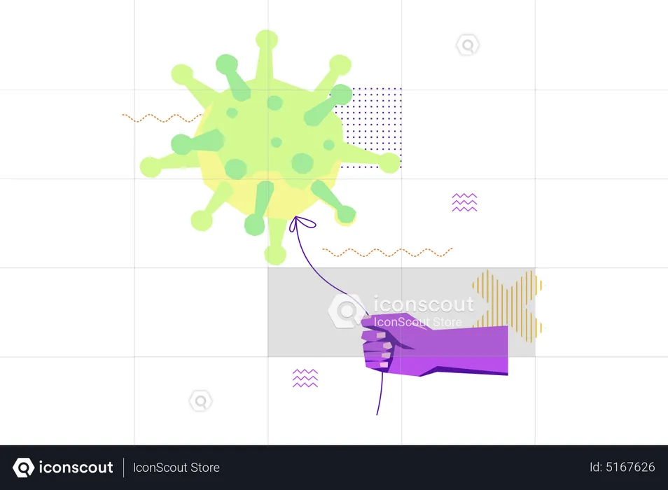 Atrapar virus  Ilustración