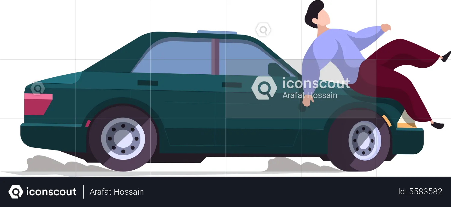 Car Accident Insurance  Illustration