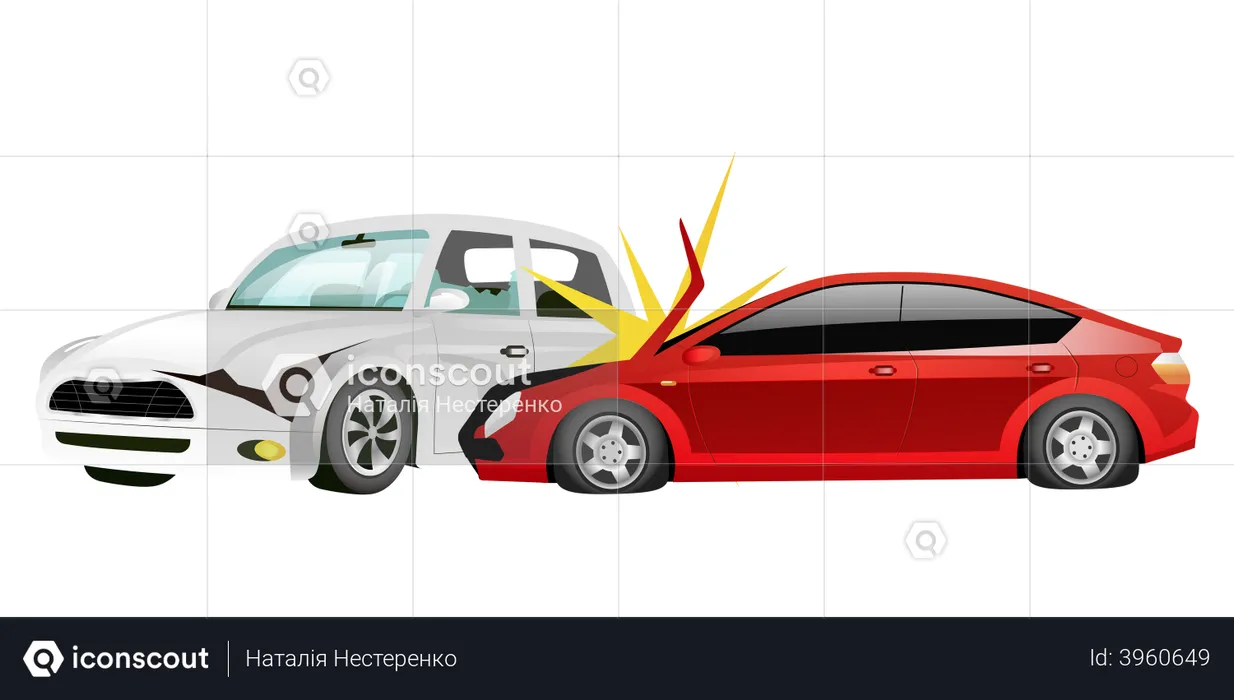 Car crash  Illustration