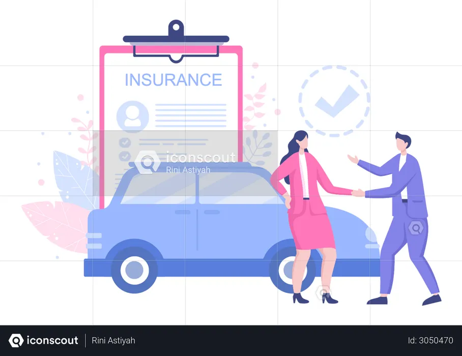 Car Insurance deal  Illustration