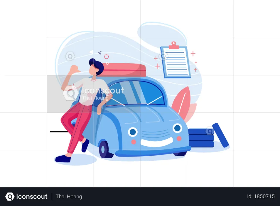 Car Insurance  Illustration