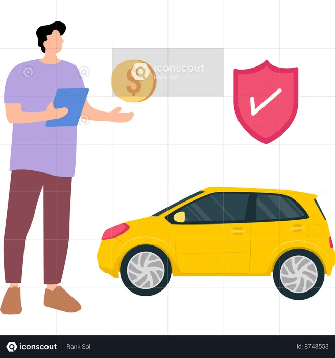 Car Insurance  Illustration