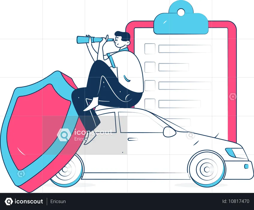 Car insurance plan  Illustration