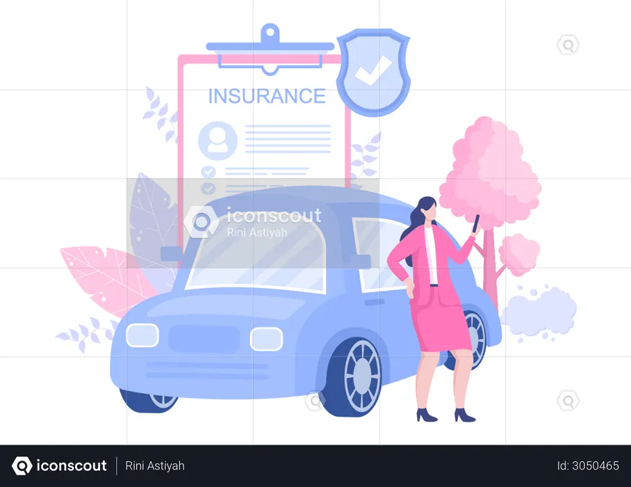 Car Insurance Policy  Illustration