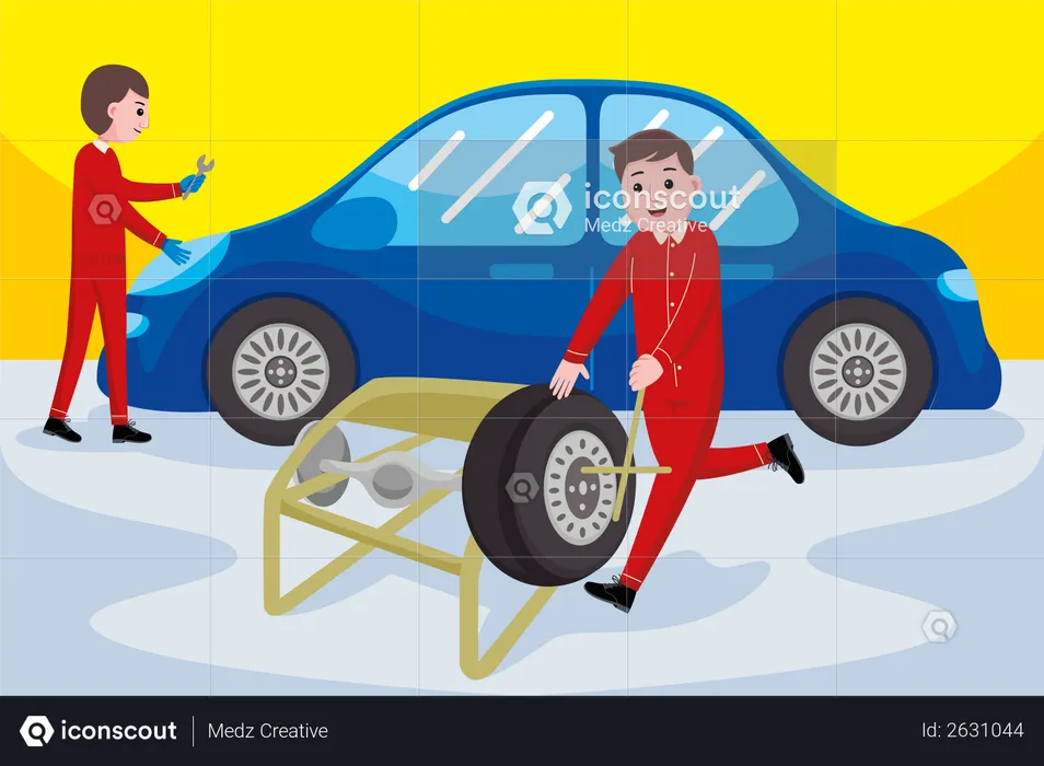 Car Mechanic  Illustration