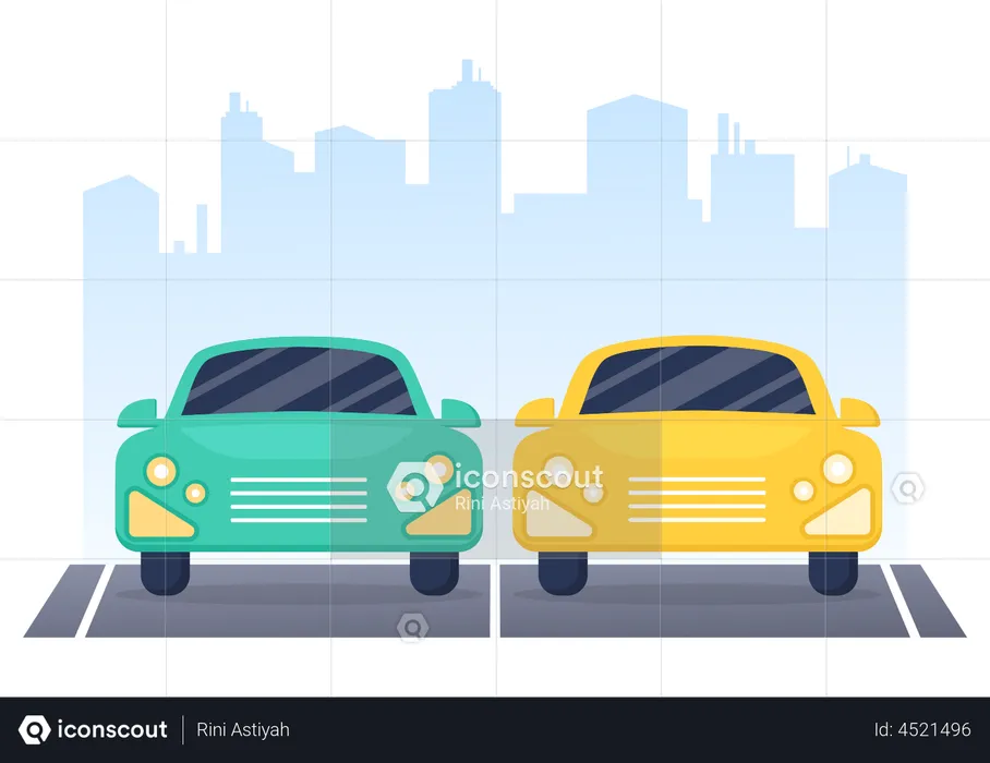 Car parking  Illustration