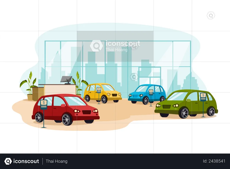 Car showroom  Illustration