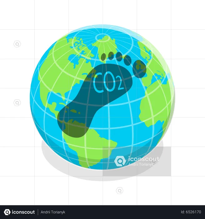 Carbon Footprint  Illustration